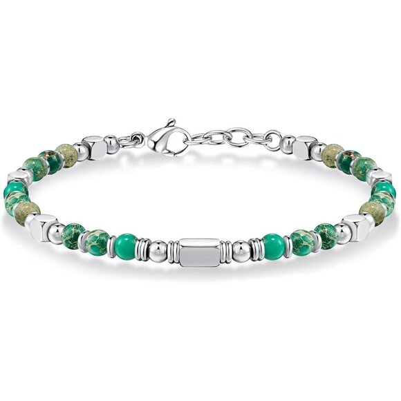 Light Green Boho Beaded Bracelets for Women Trendy Jewelry Gifts for Lover, Mom - Picture 1 of 7